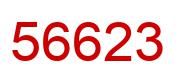 Number 56623 red image