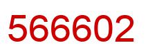 Number 566602 red image