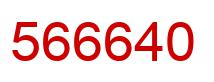 Number 566640 red image