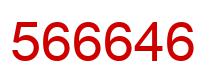 Number 566646 red image