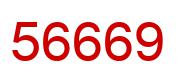 Number 56669 red image