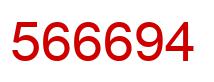 Number 566694 red image