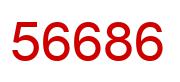 Number 56686 red image