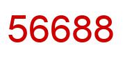 Number 56688 red image