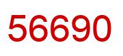 Number 56690 red image