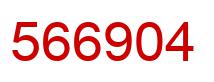 Number 566904 red image