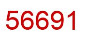 Number 56691 red image