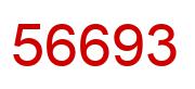 Number 56693 red image