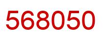 Number 568050 red image