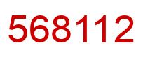 Number 568112 red image