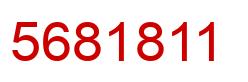 Number 5681811 red image