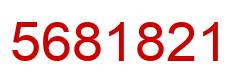 Number 5681821 red image
