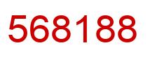 Number 568188 red image