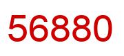 Number 56880 red image