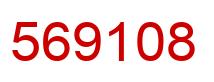Number 569108 red image