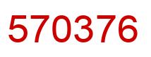 Number 570376 red image