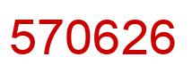 Number 570626 red image