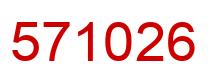 Number 571026 red image