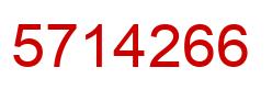 Number 5714266 red image
