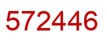 Number 572446 red image