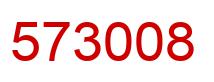 Number 573008 red image