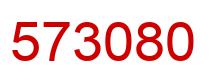 Number 573080 red image