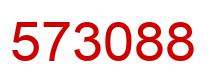 Number 573088 red image