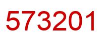 Number 573201 red image