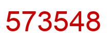 Number 573548 red image
