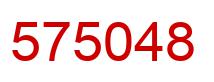 Number 575048 red image