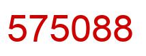 Number 575088 red image
