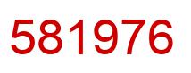 Number 581976 red image