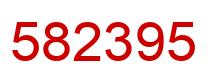 Number 582395 red image