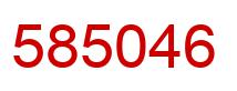 Number 585046 red image