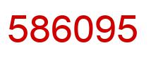 Number 586095 red image
