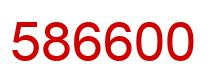 Number 586600 red image