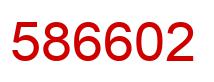 Number 586602 red image