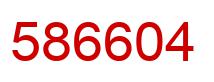 Number 586604 red image