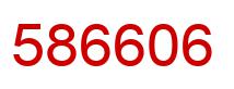 Number 586606 red image
