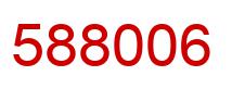 Number 588006 red image