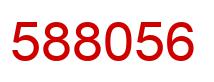 Number 588056 red image
