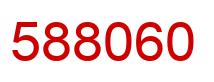 Number 588060 red image