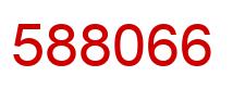 Number 588066 red image