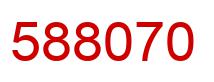 Number 588070 red image