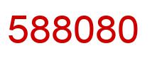 Number 588080 red image