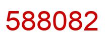 Number 588082 red image