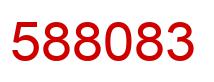 Number 588083 red image