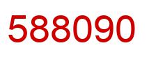 Number 588090 red image