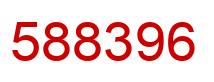 Número 588396 imagen rojo