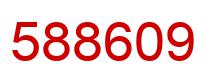 Number 588609 red image